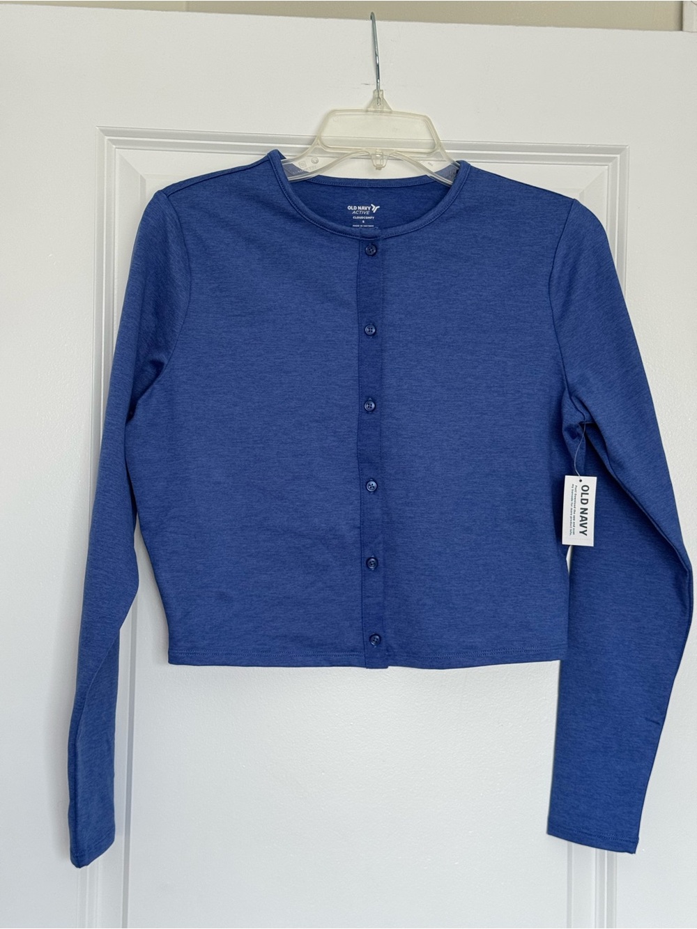 Old Navy Blue Button-Front Long Sleeve Cardigan